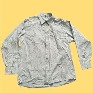 Jeffrey Beene xl light green teal dress shirt xl cotton and polyester